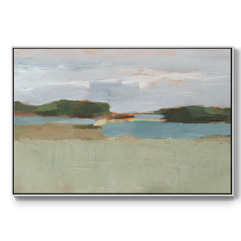 High Noon Vista Study I, reproduction d'art sur toile, Blanc, H 25 po x l 37 po x P 2 po