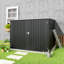 Marjorie 4 bikes-6 ft. W x 7 ft. D Metal Pent Bike Shed