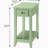 Green decorative table with base-1924635859