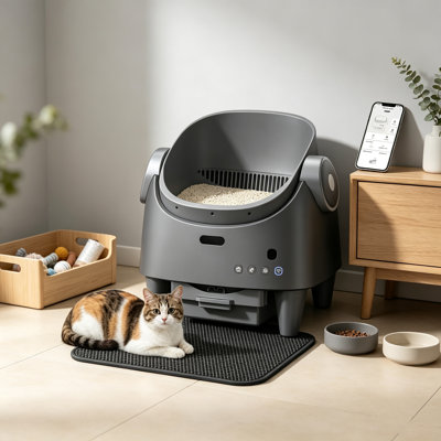 ABS Plastic Self-Cleaning Litter Box