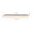 Walnut-Tone Oblong Dimmable LED Semi-Flush Mount