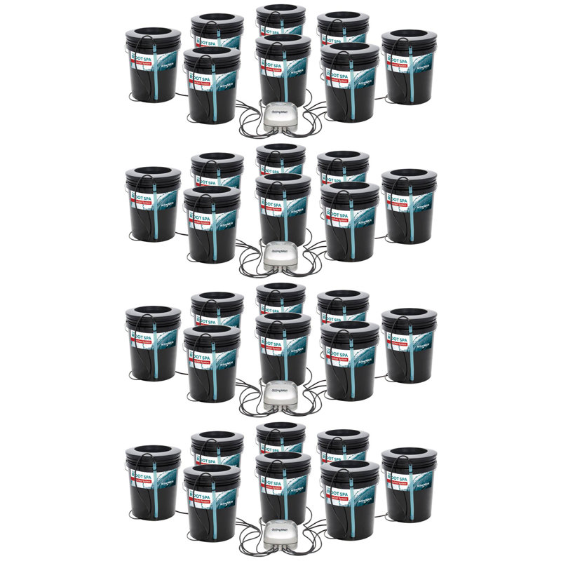 Active Aqua 5-Gallon 8-Bucket Deep Water Culture System 4-Pack