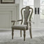Chaise avec accoudoirs en bois massif Colchester