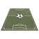 Short pile children's rug Estadio green