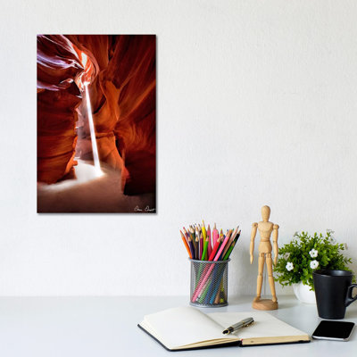 Sun Shining Through Canyon VI by David Drost - Wrapped Canvas Print