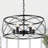 20" 5-Light Dimmable Durm Chandelier with Adjustable Height-1278635718