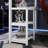 Black Metal Queen Loft Bed With Storage Wardrobe And Study Desk-1276656764