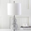 Lampe de table argentée 20 po Shenna