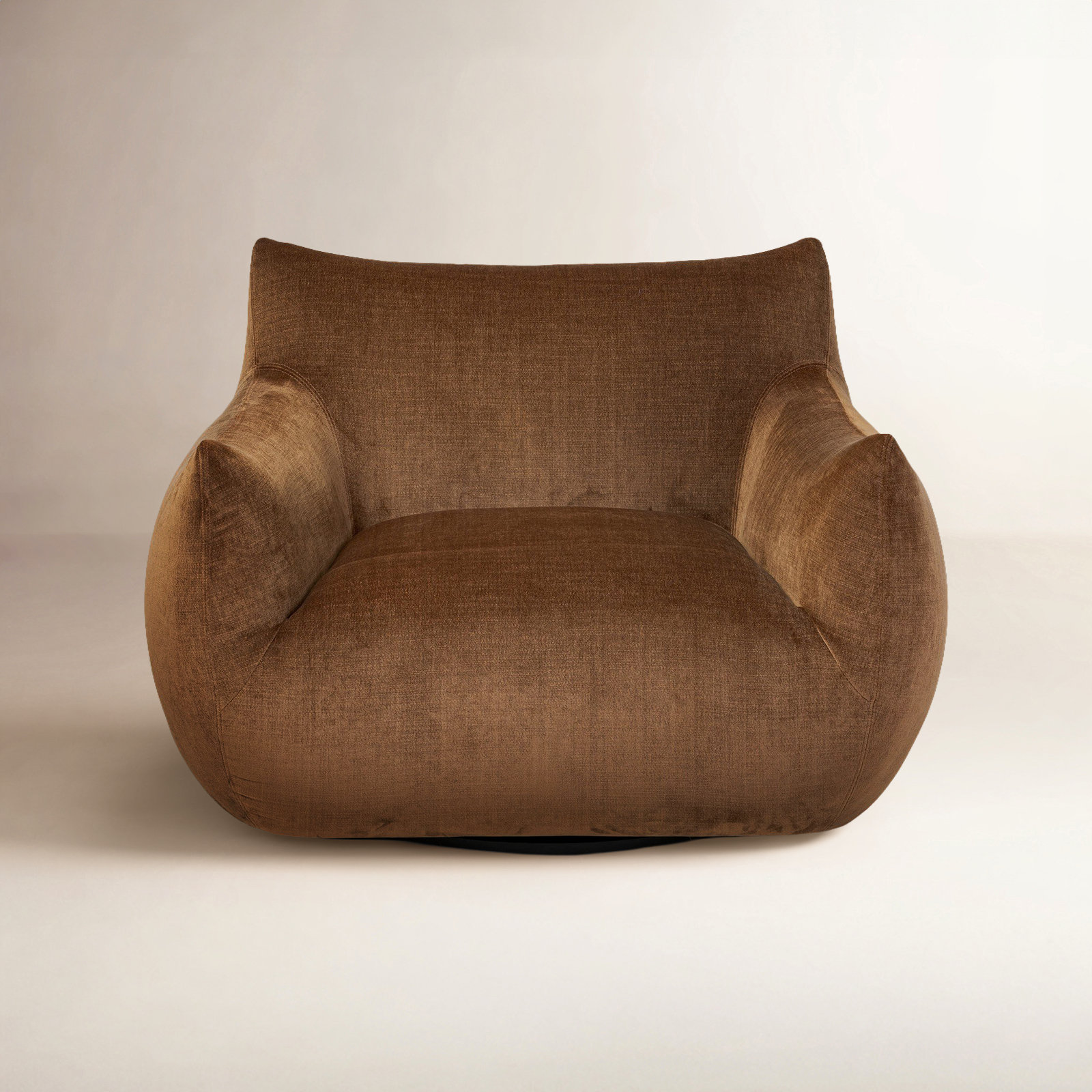 Nowthen Upholstered Swivel Armchair, Altair Sienna Chenille