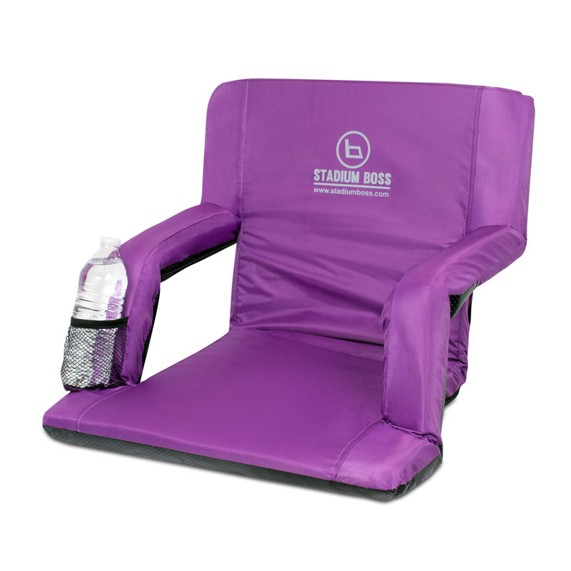 Siège de stade inclinable avec coussin , Violet