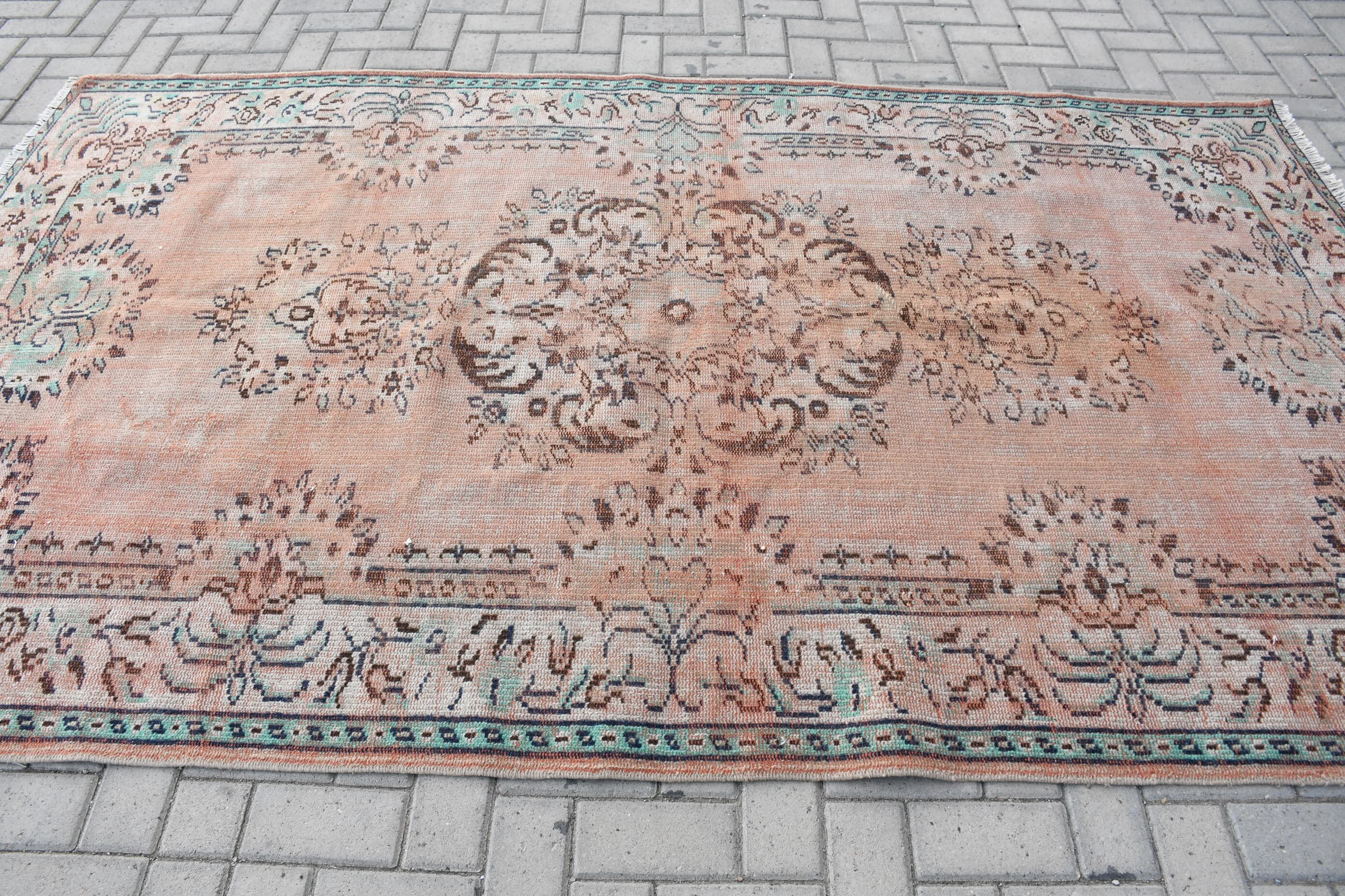 Victorian Peach Color Rug Bungalow Rose Handwoven Vintage Turkish Area Rug in Elegant Peach Tones ...