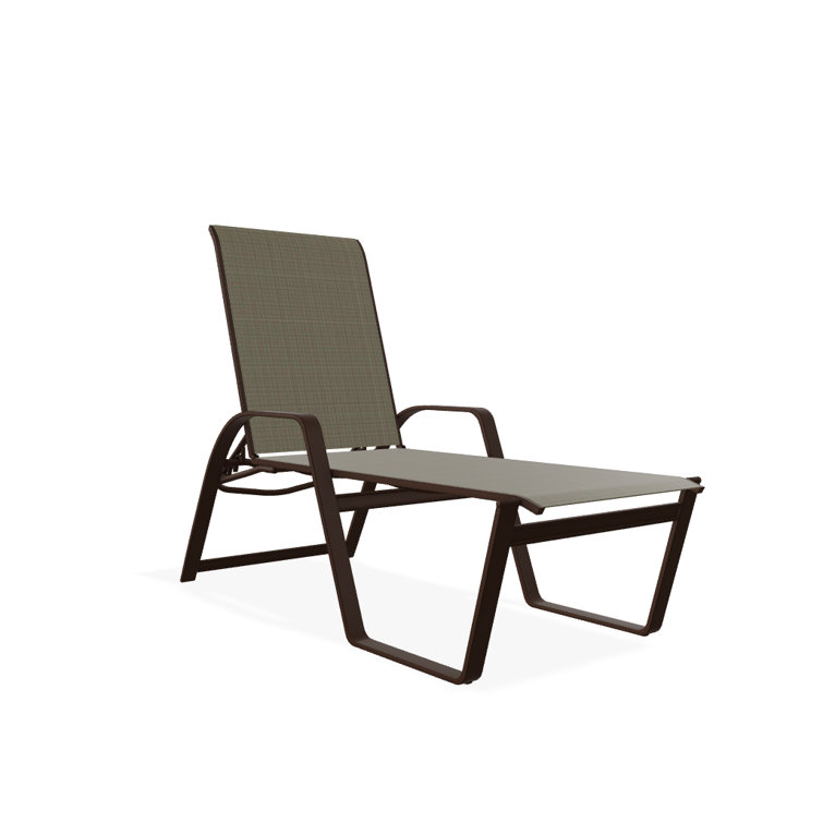 Holna Outdoor Rust-Resistant Metal Chaise Lounge