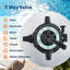 Pompe à filtre à sable pour piscine hors terre - 1/3 HP, 3,435 GPH, valve à 7 positions, capacité de sable de 88 lb