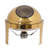 16.9QT Round Buffet Warmer Chafing Dish With Visible Glass Lid