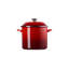 Le Creuset Enamel-On-Steel Stockpot With SS Knob, 10 Qt., White-1110542937-1140025219