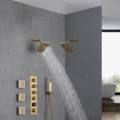 Thermostatic All-In-One Kit with Rough in-Valve