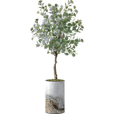 57'' Faux Eucalyptus Plant in Planter