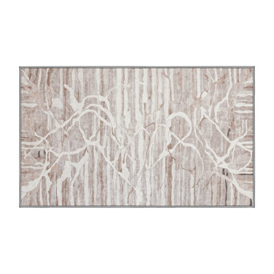 Machine Washable Gray Area Rug
