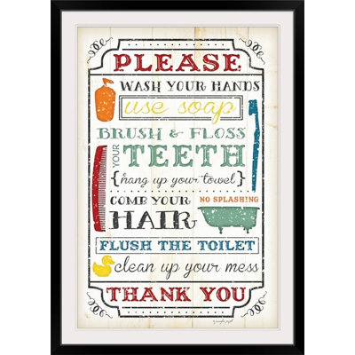 " Bathroom Rules " by Jennifer Pugh