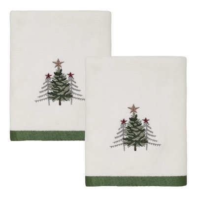 Avanti Linens Trees 2-Pack Hand Towel Set