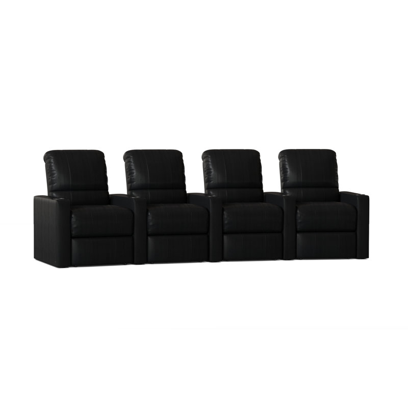 Rangée de sièges de cinéma maison Inuya (rangée de 4), Onyx Smartsuede, Manuel