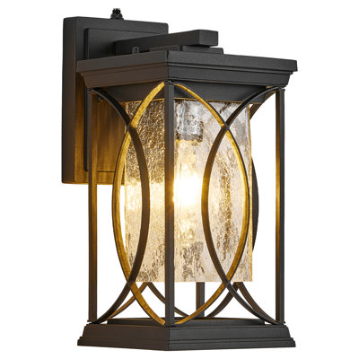 Petite lanterne murale d'extérieur bronze huilé Dusk to Dawn