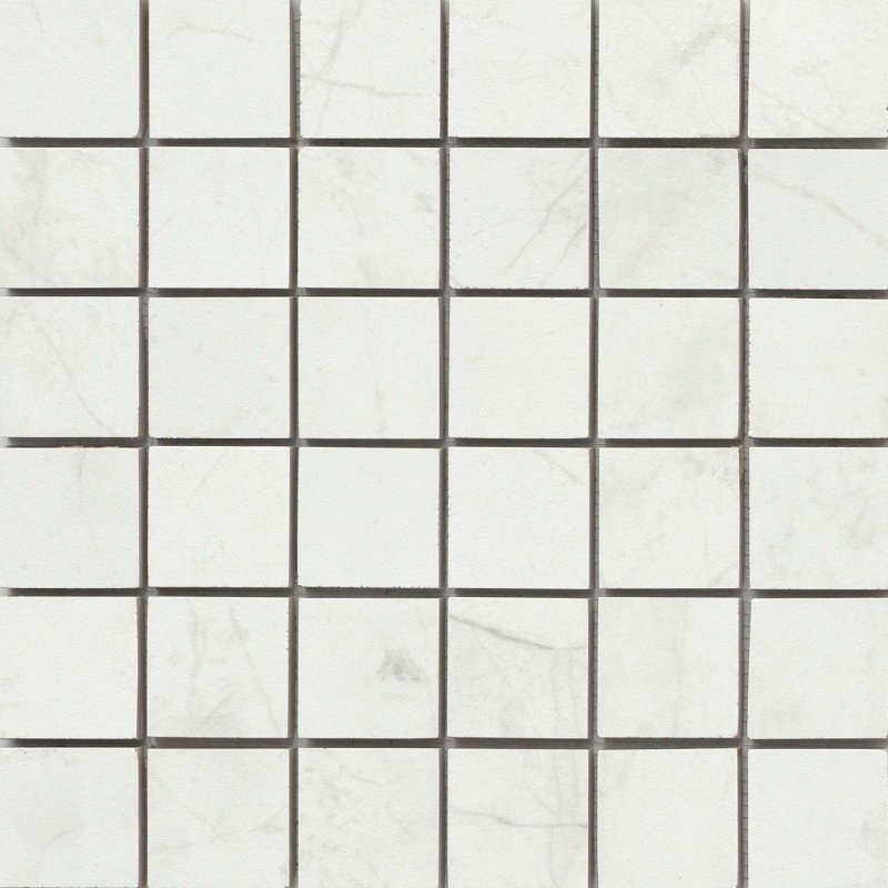 Sterlina II 12" x 12" Porcelain Solid Decorative Tile, White