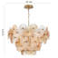 Lustre 12 lumières en laiton plaqué Sue-Anne