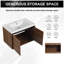 Meuble-lavabo de 30 po avec lavabo en résine Meladee