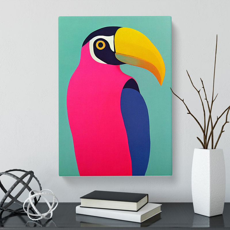 Toucan Abstract Vol.4 - Wrapped Canvas, 50cm H x 35cm W x 3cm D