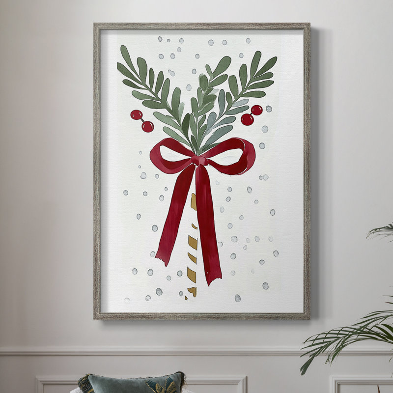 «Christmas Holiday Art» DCCCLIX, reproduction d'art encadrée - bois massif XMA171521, H 15 po x l 12 po