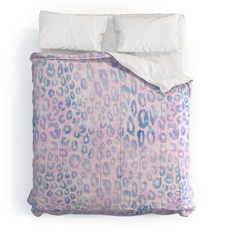 Schatzi Cotton Channel Animal Print Comforter, King Comforter +  2 King Shams