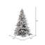 7.5' H Lighted Artificial Fir Christmas Tree