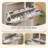 Shoe Storage Cabinet w/ 2 Flip Drawers, Slim Fluted Entryway Organizer w/ Open Shelf, 29.9" W, Gray-129878973