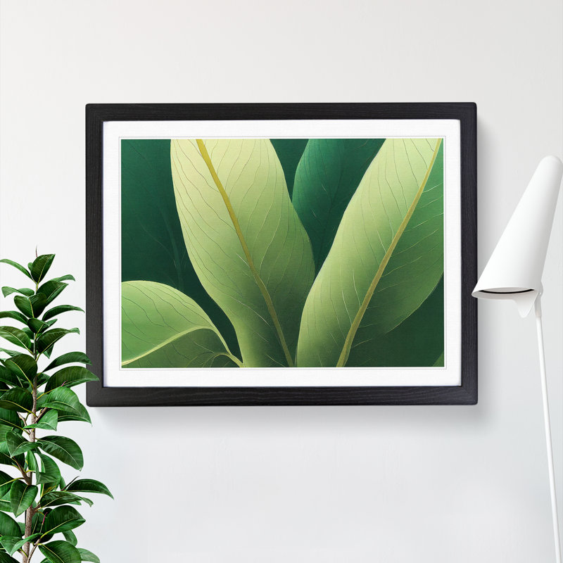 Amazing Leaf - Framed Print, Black Framed, 46cm H x 64cm W x 2cm D