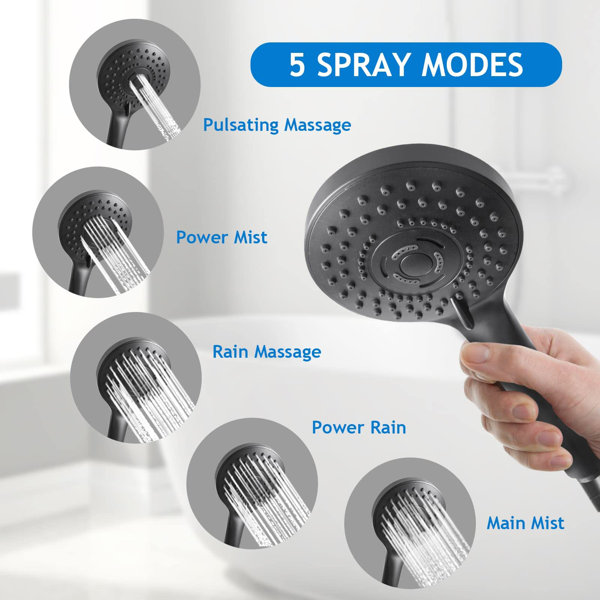 SEGUIRA Rain Dual Shower Head 2.0 GPM GPM | Wayfair