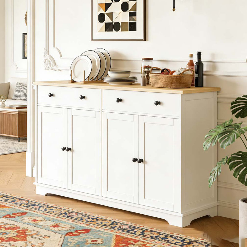 Buffet avec tiroirs de rangement, buffet, tablettes réglables