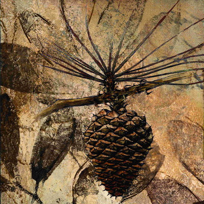 " Pinecone Illustration 2 " Painting Print