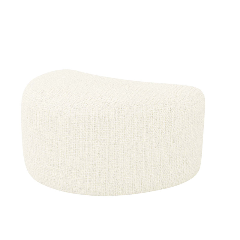 Carlisle Wedge Pouf, Dune Rayon/Viscose