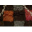 Tapis damier multicolore à motif géométrique marocain 7 x 11
