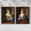 ANIMALS Series CCV - reproduction encadrée de qualité supérieure - prête à être accrochée - aucun clou requis - aucun clou requis-167790922-167791031