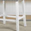 Tabourets de velours à hauteur de comptoir, 2 pièces, sièges de selle gris, blanc délavé, tabourets de construction 2 pièces, construction-1195800998