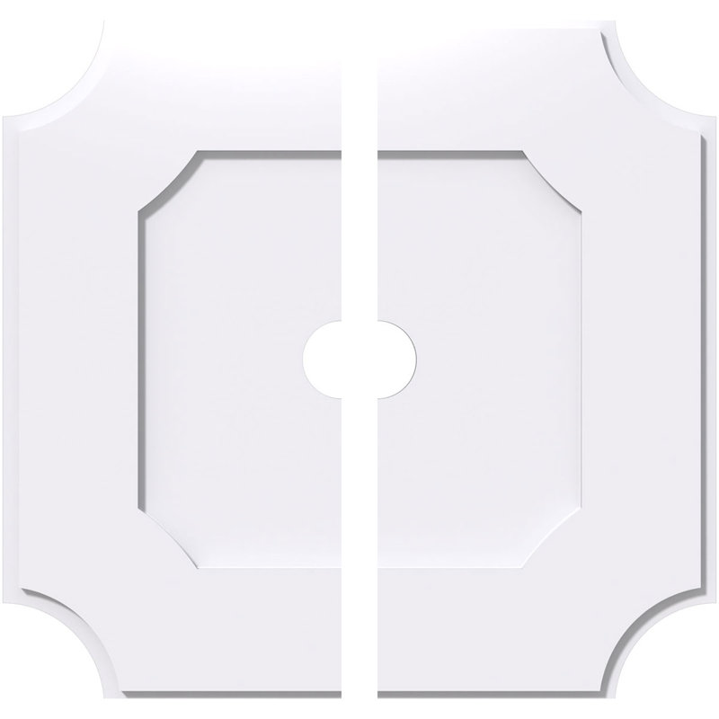 Médaillon de plafond contemporain en PVC de qualité architecturale 20 po x P 2 po x P 12 po x P 1 po