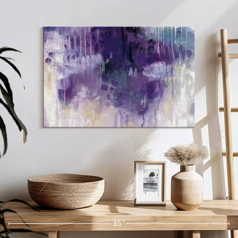 Pluie violette, H 16 po x l 24 po