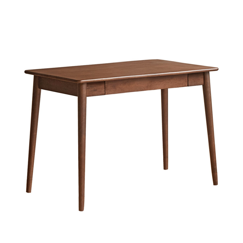 Bureau en bois massif avec tiroir MCM, 31.5"W x 19.3"D, Brown