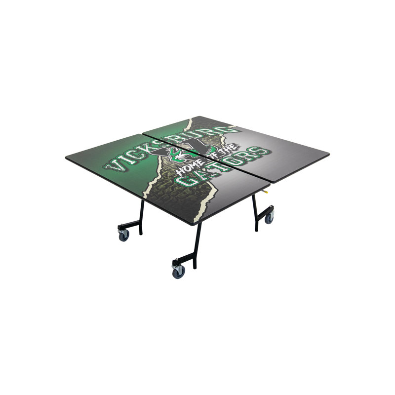 Table mobile à forme carrée, L 60 po x l 60 po