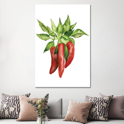 Watercolour Veggie II by Naomi McCavitt - 1 Piece Wrapped Canvas Painting