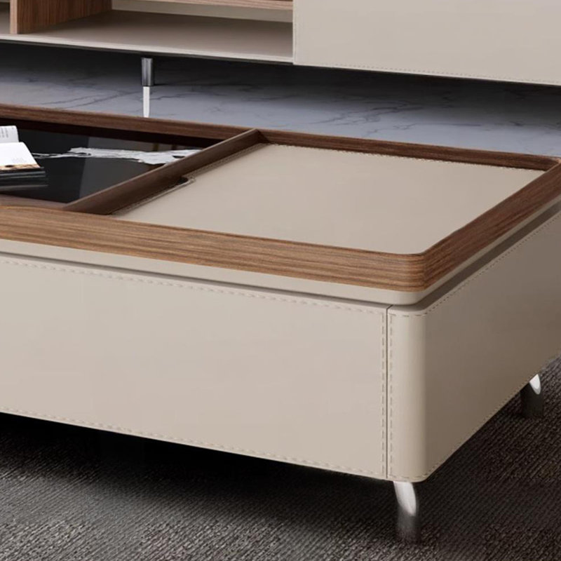 Table basse en cuir fritté en pierre