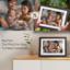 Cadre photo numérique HD 10,1 pouces 32 Go NexFoto brun foncé