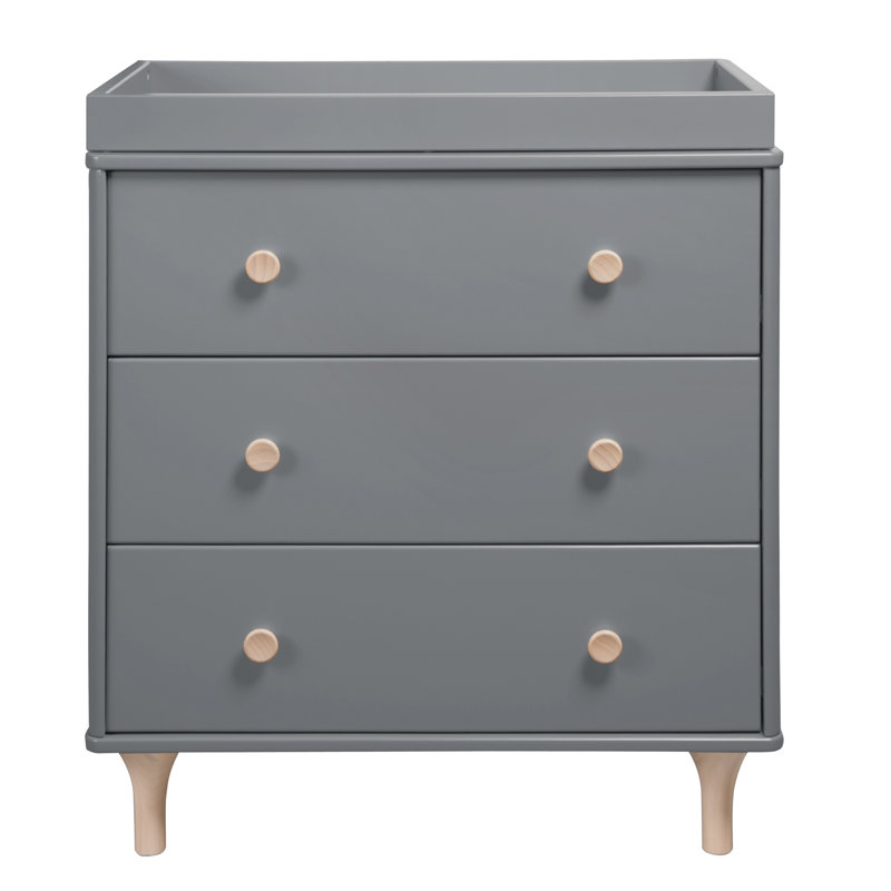 Lolly Convertible Standard Crib Nursery Furniture Set, Gray